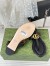 Gucci Double G Thong Sandals in Black Leather