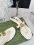 Gucci Double G Thong Sandals in White Leather