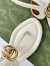 Gucci Double G Thong Sandals in White Leather