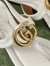 Gucci Double G Thong Sandals in White Leather