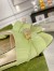 Gucci Slide Sandals in Light Green Leather with Snake Hardware