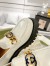 Gucci Women's Lug Sole Loafers in White Leather with Enameled G