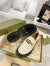 Gucci Women's Lug Sole Loafers in White Leather with Enameled G