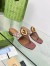 Gucci Blondie Thong Sandals in Beige GG Supreme Canvas