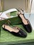 Gucci T-strap Ballet Flats in Black Patent Calfskin