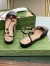 Gucci T-strap Ballet Flats in Black Patent Calfskin