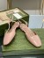 Gucci T-strap Ballet Flats in Light Pink Patent Calfskin