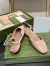 Gucci T-strap Ballet Flats in Light Pink Patent Calfskin