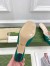 Gucci Horsebit Mules in Green Satin with Crystals