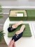 Gucci Horsebit Mules in Black Satin with Crystals