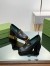 Gucci Horsebit Pumps 75mm in Black Leather