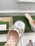 Gucci Horsebit Mules in Silver Metallic Leather with Crystals