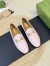 Gucci Women's Jordaan Loafers in Pink Leather with Crystals