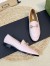 Gucci Women's Jordaan Loafers in Pink Leather with Crystals