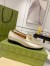 Gucci Women's Jordaan Loafers in Gold Metallic Leather with Crystals
