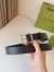 Gucci Black GG Rubber-effect Leather Belt 35MM with Square Buckle