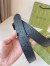 Gucci Black GG Rubber-effect Leather Belt 35MM with Square Buckle