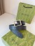 Gucci Black GG Rubber-effect Leather Belt 35MM with Square Buckle