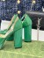 Gucci Platform Pumps in Green Patent Lether with Crystals G