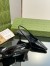 Gucci Slingback Pumps 55mm in Black Patent Leather