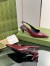 Gucci Slingback Pumps 55mm in Red Patent Leather