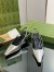 Gucci Slingback Pumps 55mm in Silver Metallic Leather