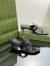Gucci Thong Sandals 55mm in Black Patent Leather