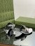 Gucci Thong Sandals 55mm in Silver Metallic Leather