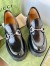 Gucci Women's Horsebit Loafers in Noir Leather with Lug Sole