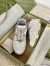 Gucci Women's Sneakers in White Distressed Effect Leather