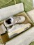 Gucci Women's Sneakers in White Distressed Effect Leather