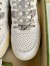 Gucci Women's Sneakers in White Distressed Effect Leather