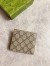 Gucci Bi-fold Wallet in Beige Supreme Canvas with Red Interior