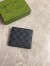 Gucci Bi-fold Wallet in Black Supreme Canvas with Red Interior