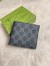 Gucci Bi-fold Wallet in Black Supreme Canvas with Grey Interior