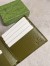 Gucci Bi-fold Wallet in Black Supreme Canvas with Green Interior
