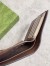 Gucci Bi-fold Coin Wallet in Beige Supreme Canvas with Brown Interior