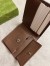 Gucci Bi-fold Coin Wallet in Beige Supreme Canvas with Brown Interior