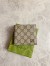 Gucci Bi-fold Coin Wallet in Beige Supreme Canvas with Brown Interior