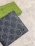 Gucci Bi-fold Coin Wallet in Black Supreme Canvas with Grey Interior