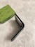 Gucci Bi-fold Coin Wallet in Black Supreme Canvas with Grey Interior