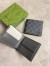 Gucci Bi-fold Coin Wallet in Black Supreme Canvas with Grey Interior