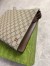 Gucci Portfolio Pouch in Beige Supreme Canvas with Brown Leather