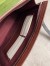 Gucci Portfolio Pouch in Black Supreme Canvas with Red Leather