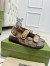 Gucci Women's Sandals in Original GG Canvas with Double G