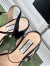 Gucci Horsebit Sandals 95mm in Black Leather