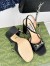 Gucci Horsebit Sandals 95mm in Black Leather