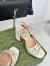 Gucci Horsebit Sandals 95mm in White Leather