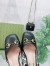 Gucci Horsebit Slingback Pumps 55mm in Black Leather