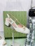 Gucci Horsebit Slingback Pumps 55mm in White Leather